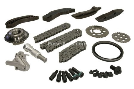 Kit lanț distribuție HEPU (lanț + pinioane) pentru: BMW 3 (E90), 3 (E91), 3 (E92), 3 (E93), 3 (F30, F80), 3 (F31), 3 GRAN TURISMO (F34), 4 (F32, F82), 4 (F33, F83), 4 GRAN COUPE (F36), 5 (F10), 5 (F11) 3.0D 06.05-
