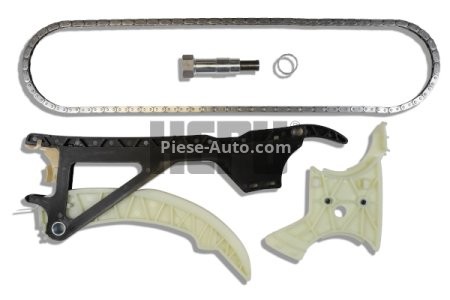 Kit lanț distribuție HEPU (lanț + elmente) pentru: BMW 1 (E81), 1 (E82), 1 (E87), 1 (E88), 1 (F20), 1 (F21), 2 (F22, F87), 2 (F23), 3 (E90), 3 (E91), 3 (E92), 3 (E93), 3 (F30, F80), 3 (F31) 2.5/3.0/3.0H 09.04-