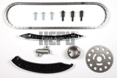 Kit lanț distribuție HEPU (lanț + pinioane) pentru: CHEVROLET ORLANDO; NISSAN PRIMASTAR, QASHQAI I, X-TRAIL II; OPEL ASTRA H, ASTRA J, INSIGNIA A, MERIVA A, MOKKA / MOKKA X, VECTRA C, VIVARO A 1.6-2.0D 08.02-