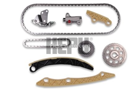 Kit lanț distribuție HEPU (lanț + pinioane) pentru: HONDA ACCORD VIII, CIVIC IX, CIVIC VIII, CR-V III, CR-V IV, FR-V 1.6-2.0 09.05-