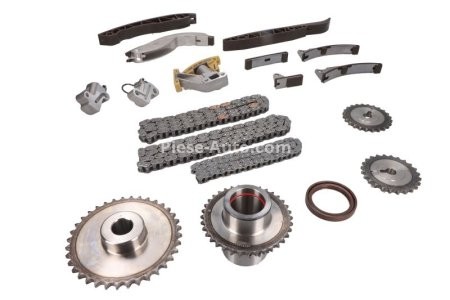 Kit lanț distribuție HEPU (lanț + pinioane) pentru: HYUNDAI H-1, H-1 / STAREX, H-1 CARGO, H-1 TRAVEL; KIA SORENTO I 2.5D 08.02-