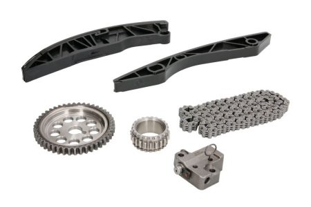 Kit lanț distribuție HEPU (lanț + pinioane) pentru: HYUNDAI ELANTRA V, I20 I, I30, IX20; KIA CARENS III, CEE'D, CERATO I, CERATO II, PRO CEE'D, RIO III, SOUL I, VENGA 1.4/1.4LPG/1.6 05.06-