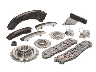 Kit lanț distribuție MOTIVE (lanț + pinioane) pentru: HYUNDAI ACCENT III, ACCENT IV, ELANTRA IV, ELANTRA V, GETZ, I10 I, I20 I, I20 II, I30, I40 I, I40 I CW, IX20, IX35, MATRIX, TUCSON; KIA CARENS III 1.1D-1.7D 10.01-