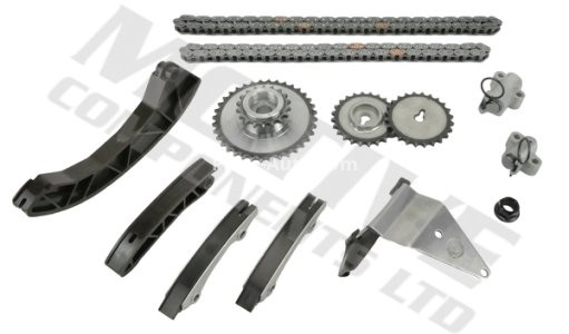 Kit lanț distribuție MOTIVE (lanț + pinioane) pentru: HYUNDAI ACCENT III, ACCENT IV, ELANTRA IV, ELANTRA V, GETZ, I10 I, I20 I, I20 II, I30, I40 I, I40 I CW, IX20, IX35, MATRIX, TUCSON; KIA CARENS III 1.1D-1.7D 10.01-