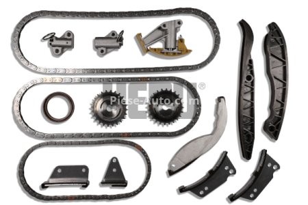 Kit lanț distribuție HEPU (lanț + pinioane) pentru: HYUNDAI H-1, H-1 / STAREX, H-1 CARGO, H-1 TRAVEL, H350; KIA K2500, SORENTO I 2.5D 08.02-