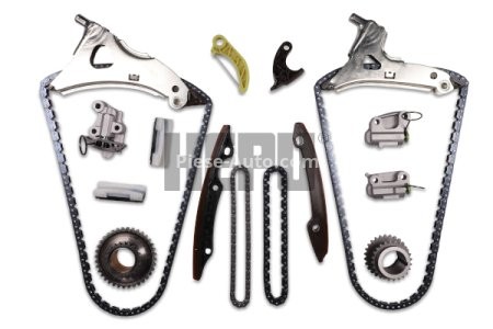 Kit lanț distribuție HEPU (lanț + elmente) pentru: MERCEDES C (A205), C (C204), C (C205), C T-MODEL (S204), C T-MODEL (S205), C (W204), C (W205), CLS (C218), CLS SHOOTING BRAKE (X218), E (A207) 3.0-3.5H 06.08-