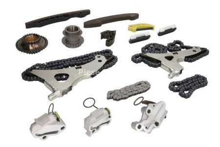 Kit lanț distribuție HEPU (lanț + elmente) pentru: MERCEDES C (C204), C T-MODEL (S204), C (W204), CLS (C218), CLS SHOOTING BRAKE (X218), E (A207), E (C207), E T-MODEL (S212), E (W212), GLK (X204) 3.5 06.08-