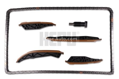 Kit lanț distribuție HEPU (lanț + elmente) pentru: MERCEDES C (CL203), C T-MODEL (S202), C T-MODEL (S203), C (W202), C (W203), CLK (A208), CLK (A209), CLK (C208), CLK (C209), CLS (C219) 2.4-5.5 12.96-