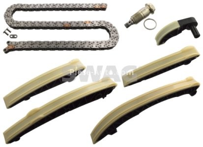 Kit lanț distribuție SWAG (lanț + elemente) pentru: MERCEDES GL (X166), GLC (C253), GLC (X253), GLE (C292), GLE (W166), GLS (X166), M (W166), S (W222, V222, X222), SPRINTER 3,5-T (B906) 3.0D 06.06-