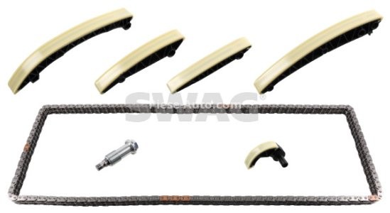Kit lanț distribuție SWAG. (Rails + + lanţ întinzător) Mercedes C Class (W203) - C 320 CDI (203.020) 01.05-