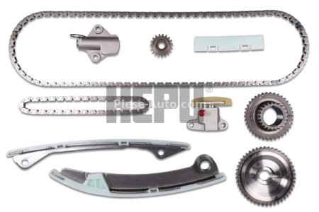 Kit lanț distribuție HEPU (lanț + pinioane) pentru: NISSAN QASHQAI I, TIIDA, X-TRAIL II; RENAULT CLIO III, FLUENCE, GRAND SCENIC III, LAGUNA III, LATITUDE, MEGANE, MEGANE III, SCENIC III 1.8/2.0/2.0ALK 09.04-