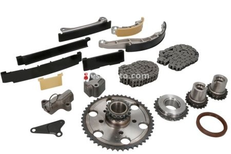 Kit lanț distribuție HEPU (lanț + pinioane) pentru: NISSAN CABSTAR, NP300 NAVARA, PATHFINDER III 2.5D 01.05-