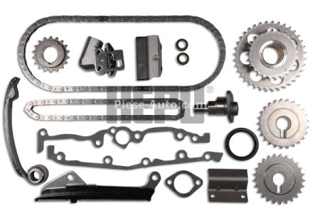 Kit lanț distribuție HEPU (lanț + pinioane) pentru: NISSAN 100NX, ALMERA I, PRIMERA, SERENA, SUNNY II, SUNNY III, SUNNY III/KOMBI, VANETTE CARGO 1.4/1.6 10.88-07.02