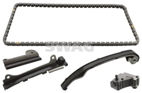 Kit lanț distribuție SWAG (lanț + elemente) pentru: NISSAN ALMERA II, ALMERA TINO, PRIMERA 1.5/1.6/1.8 08.99-10.08