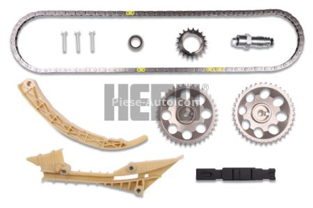 Kit lanț distribuție HEPU (lanț + pinioane) pentru: SAAB 900 II, 9000, 9-3, 9-5 2.0/2.3/2.5 09.88-12.09