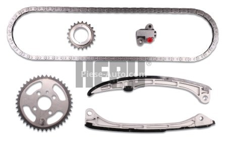 Kit lanț distribuție HEPU (lanț + pinioane) pentru: TOYOTA AURIS, AVENSIS, COROLLA, COROLLA VERSO, RAV 4 III, RAV 4 IV, VERSO 2.0D/2.2D 07.05-