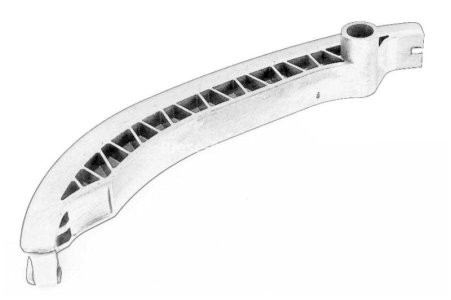 Ghidaj lanț distribuție (alunecare; de tensor) pentru: CITROEN JUMPER II; FIAT DUCATO; PEUGEOT BOXER 2.2D 04.06-