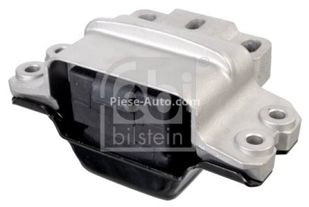 Suport motor FEBI față / spate stânga, din metal+cauciuc pentru: AUDI A3; SEAT ALTEA, LEON; SKODA OCTAVIA II, SUPERB II; VW GOLF IV, GOLF PLUS V, GOLF V, GOLF VI, JETTA III, PASSAT ALLTRACK B7 1.4-2.0D 08.97-