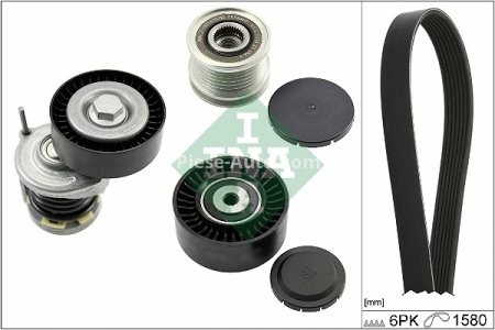 Set curea transmisie INA - cu role , întinzător -pentru: AUDI A4 ALLROAD B8, A4 B8, A5, A6 C6, Q5; SEAT EXEO, EXEO ST; SKODA SCALA 1.6D/2.0D 07.04-