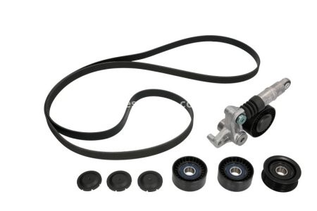Set curea transmisie INA - cu role , întinzător - pentru: AUDI A4 B7, A6 ALLROAD C6, A6 C6, A8 D3, Q7 2.7D/3.0D 08.03-08.15