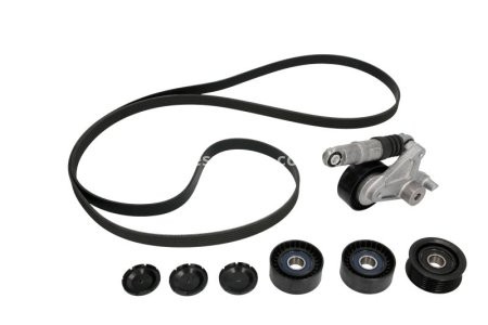 Set curea transmisie INA - cu role , întinzător - pentru: AUDI A4 B7, A6 ALLROAD C6, A6 C6, A8 D3, Q7 2.7D/3.0D 08.03-08.15