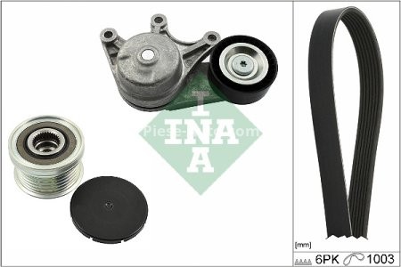 Set curea transmisie INA - cu role , întinzător - pentru: BMW 1 (F20), 1 (F21), 2 (F22, F87), 2 (F23), 3 (F30, F80), 3 (F31), 3 GRAN TURISMO (F34), 4 (F32, F82), 4 (F33, F83), 4 GRAN COUPE (F36), 5 (F10) 1.6/2.0 10.10-