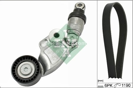Set curea transmisie INA - cu role , întinzător - pentru: MAZDA 3, 6, 6/KOMBI, CX-5 2.2D 04.12-