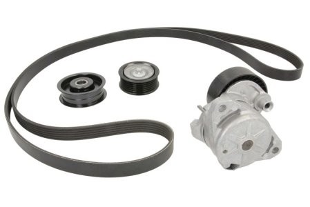 Set curea transmisie INA - cu role , întinzător - pentru: MERCEDES C (CL203), C T-MODEL (S203), C T-MODEL (S204), C (W203), C (W204), CLC (CL203), CLK (A209), CLK (C209), CLS (C219), E (A207), E (C207) 2.5-5.5 06.04-