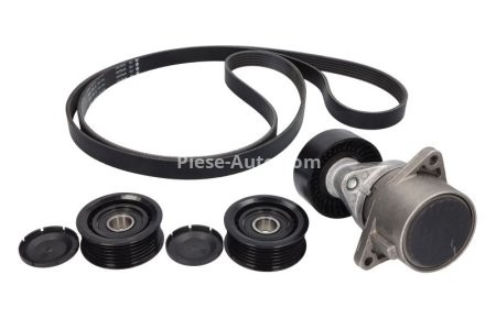 Set curea transmisie INA - cu role , întinzător - pentru: MERCEDES C (CL203), C T-MODEL (S203), C T-MODEL (S204), C (W203), C (W204), CLC (CL203), CLK (C209), E T-MODEL (S211), E (W211), S (W220) 2.0D-3.2D 08.99-