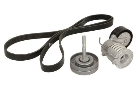 Set curea transmisie INA - cu role , întinzător - pentru: SEAT CORDOBA, IBIZA III, IBIZA IV, IBIZA IV SC, IBIZA IV ST, TOLEDO IV; SKODA FABIA I, FABIA I PRAKTIK, FABIA II, RAPID, ROOMSTER, ROOMSTER PRAKTIK 1.2 07.01-