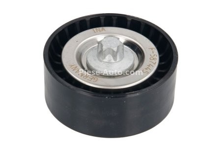 Rolă ghidare curea accesorii INA pentru :  MERCEDES C (W204), CLS (C218), E (W212, C207), S (W221), SLK (R172), M (W166), GLK (X204), VIANO (W639), VITO (W639), SPRINTER 1.8/2.2D 06.06-