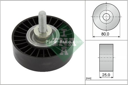 Rolă ghidare curea accesorii INA pentru : JAGUAR E-PACE, F-PACE, XE, XF II, XF SPORTBRAKE; LAND ROVER DISCOVERY SPORT, DISCOVERY V, RANGE ROVER EVOQUE, RANGE ROVER SPORT II, RANGE ROVER VELAR 2.0/2.0D 12.14-