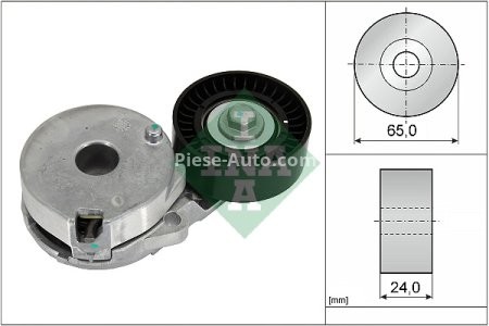 Rolă ghidare curea accesorii INA pentru :  NISSAN JUKE, PULSAR, QASHQAI II, TIIDA, X-TRAIL III; RENAULT CLIO IV, ESPACE V, KADJAR, MEGANE IV, TALISMAN 1.6/1.8 06.10-