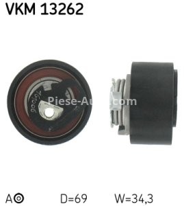 Rolă întinzător curea distribuție SKF pentru : PEUGEOT C5 (RD_) 2.7 HDi Break C5 (TD_) 2.7 HDi, C6 (TD_) 2.7 HDi, DISCOVERY III (TAA) 2.7 TD, Range Rover