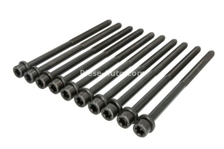 Set șuruburi / prezoane chiulasă - ELRING -  pentru: ALFA ROMEO 147, 156, 159, GT; CADILLAC BLS; CHEVROLET CRUZE, MALIBU; FIAT BRAVO II, CROMA, CROMA/KOMBI, DUCATO, GRANDE PUNTO, SEDICI, STILO 1.9D/2.0D 09.03-