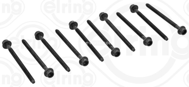 Set șuruburi / prezoane chiulasă - ELRING -  pentru: AUDI A1, A1 ALLSTREET, A1 CITY CARVER, A3, A3 ALLSTREET, A4 B9, A5, Q2, Q3; CUPRA FORMENTOR, LEON, LEON SPORTSTOURER 1.2-1.6 04.11- 3