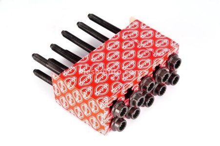 Set șuruburi / prezoane chiulasă - ELRING - pentru:  AUDI A2, A3; SEAT CORDOBA, IBIZA, LEON; SKODA FABIA, OCTAVIA; VW CADDY II, III, GOLF IV, V, VI, PASSAT, POLO 1.0/1.4/1.6 09.96-