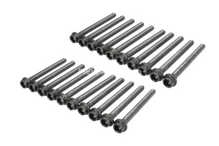 Set șuruburi / prezoane chiulasă - ELRING - pentru:  AUDI A3, TT; PORSCHE CAYENNE; VW EOS, GOLF IV, V, PHAETON, TOUAREG, MULTIVAN V, TRANSPORTER V 3.2 04.02-