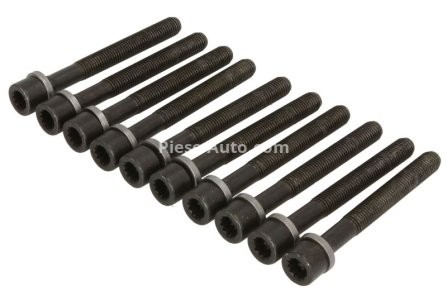 Set șuruburi / prezoane chiulasă - ELRING - pentru:  AUDI A4, A6; SEAT ALHAMBRA, CORDOBA, IBIZA II, TOLEDO I; VW CADDY II, GOLF III, IV, JETTA II, PASSAT, POLO, TRANSPORTER IV 0.9-2.0 05.73-06.02