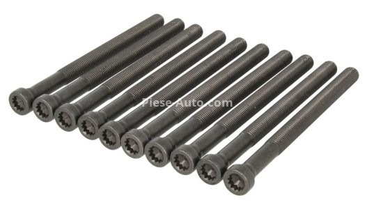 Set șuruburi / prezoane chiulasă - ELRING - pentru:  AUDI A8, Q7; PORSCHE CAYENNE 3.3/4.0/4.2TDI 06.00-