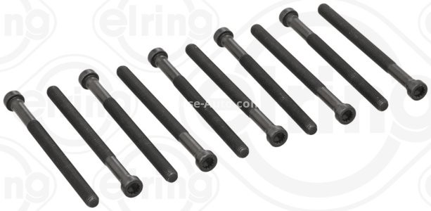 Set șuruburi / prezoane chiulasă - ELRING - pentru:  AUDI A8, Q7; PORSCHE CAYENNE 3.3/4.0/4.2TDI 06.00-