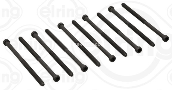 Set șuruburi / prezoane chiulasă - ELRING -  pentru: AUDI A3, A3 ALLSTREET, A4 ALLROAD B9, A4 B9, A5, A6 ALLROAD C8, A6 C8, A7, Q2, Q3, Q5; CUPRA FORMENTOR, LEON, LEON SPORTSTOURER 2.0D/2.0DH 08.14-