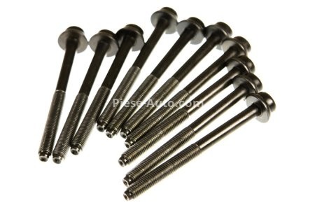 Set șuruburi / prezoane chiulasă - ELRING - pentru:  AUDI A1, A3; SEAT ALHAMBRA, ALTEA, IBIZA V, LEON; SKODA FABIA, OCTAVIA, YETI; VW GOLF V, VI, JETTA III, IV, PASSAT 1.4 11.05-