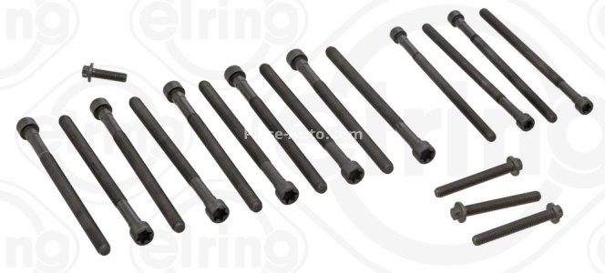 Set șuruburi / prezoane chiulasă - ELRING -  pentru: BMW 1 (E82), 1 (E88), 1 (F20), 1 (F21), 2 (F22, F87), 2 (F23), 3 (E90), 3 (E91), 3 (E92), 3 (E93), 3 (F30, F80), 3 (F31), 3 GRAN TURISMO (F34), 4 (F32 3.0/3.0H 03.06-