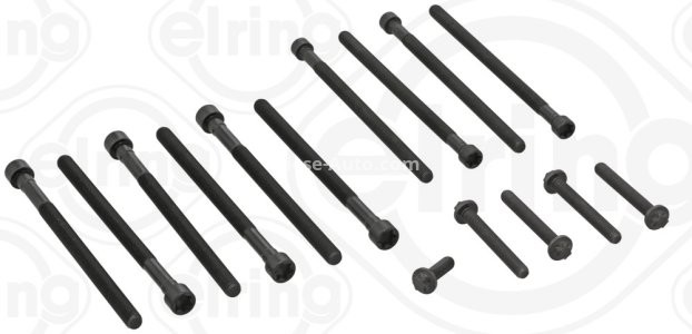 Set șuruburi / prezoane chiulasă - ELRING -  pentru: BMW 1 (F20), 1 (F21), 2 (F22, F87), 2 (F23), 3 (F30, F80), 3 (F31), 3 GRAN TURISMO (F34), 4 (F32, F82), 4 (F33, F83), 4 GRAN COUPE (F36), 5 (F10) 1.6-2.0H 10.10-