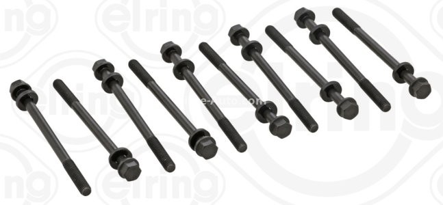 Set șuruburi / prezoane chiulasă - ELRING - pentru:  CHRYSLER NEON II, CRUISER; MINI (R50, R52, R53) 1.6 06.01-12.10 2