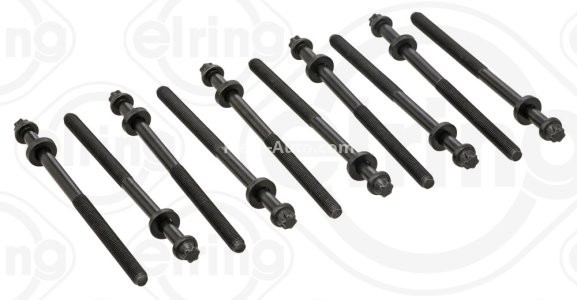 Set șuruburi / prezoane chiulasă - ELRING - pentru:  CITROEN AX, SAXO, XSARA; NISSAN MICRA II; PEUGEOT 106 I, II; ROVER 100/METRO 1.5D 06.94-