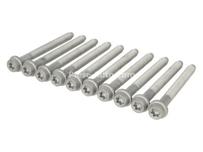 Set șuruburi / prezoane chiulasă - ELRING - pentru:  CITROEN BX, XANTIA, XSARA; HONDA CONCERTO; ŁADA NIVA; PEUGEOT 205 II, 306, 405 I, 406; ROVER 200, 400; SUZUKI BALENO, SAMURAI, VITARA 1.8D/1.9D 03.88-