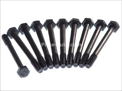 Set șuruburi / prezoane chiulasă - ELRING - pentru:  DACIA NOVA; RENAULT CLIO I, FUEGO, RAPID, RODEO, TWINGO I, 4, 5, 8, 9, 10, 11, 12, 18, 19 I, II, 21, TRAFIC; VOLVO 66, 340-360 1.0-1.4 08.70-09.98