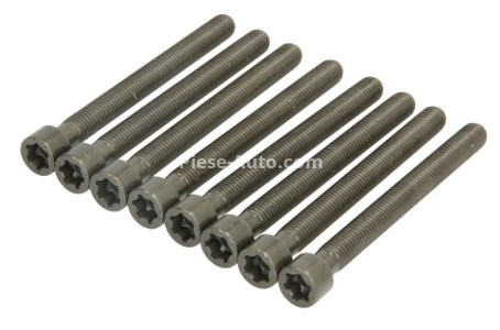 Set șuruburi / prezoane chiulasă - ELRING -  pentru: FORD B-MAX, C-MAX II, ECOSPORT, FIESTA VI, FIESTA VII, FOCUS III, FOCUS III/KOMBI, FOCUS IV, GRAND C-MAX, MONDEO V, PUMA 1.0-1.1LPG 02.12-